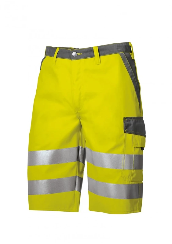 BP 2014-845-8653 Shorts, With Elasticated Back, 270,00 G/M², Fabric Blend, Warning Yellow/Dark Grey, Size 30N - Image 1