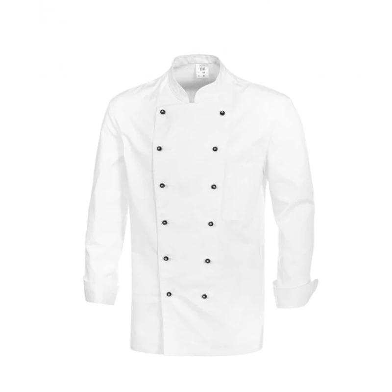 BP 1500-130-21-60, Chef's jacket, 1/1 sleeve with cuffs 205,00 g/m², Pure cotton white, 47