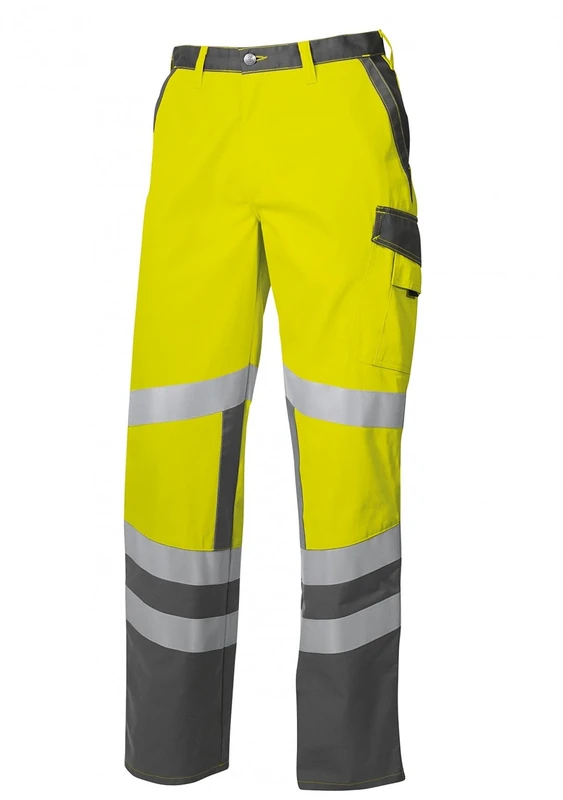 BP 1802-720-13 Bib & Brace, Stretch Braces With Clip Fastenings, 305,00 G/M², Reinforced Cotton, Royal Blue/Night Blue, Size 30L