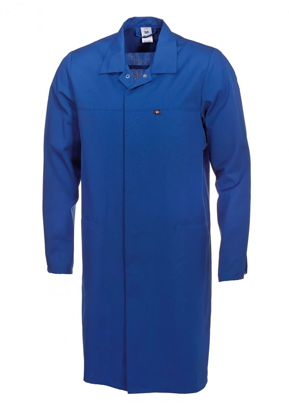 BP 1673-500-13 Unisex Coat, 1/1 Sleeve With Adjustable Slit On Cuff, 210,00 G/M², Fabric Blend, Royal Blue, Size Sl