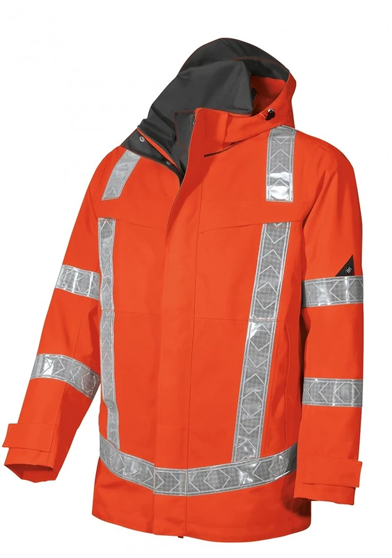BP 1802-720-32 Bib & Brace, Stretch Braces With Clip Fastenings, 305,00 G/M², Reinforced Cotton, Black, Size 31/32S