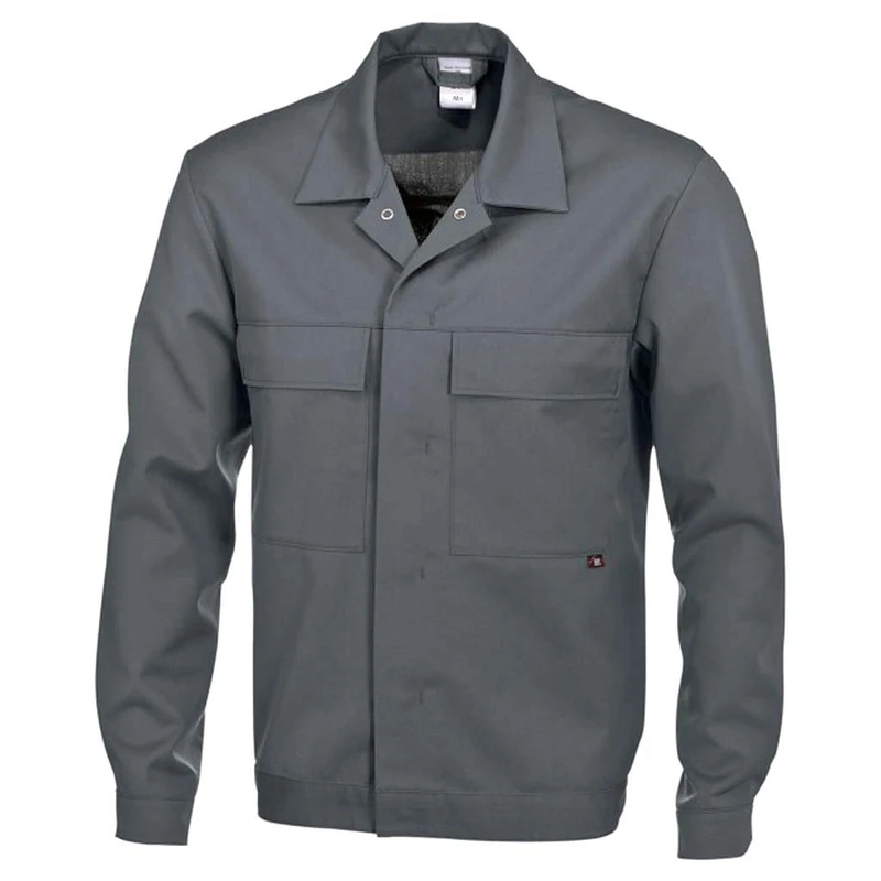 BP 1682-558-53 Unisex Work Jacket, 1/1 Sleeve, Cuffs With Adjustable Press-Stud Fastening, 245,00 G/M², Fabric Blend, Dark Grey, Size Ml