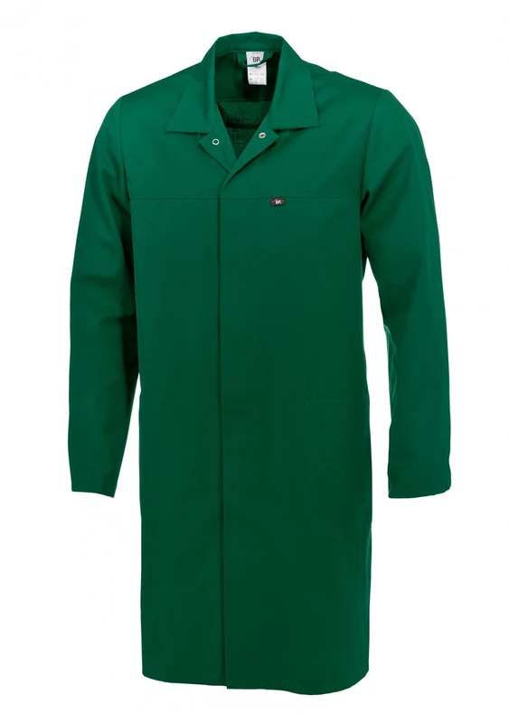 BP 1673-500-74 Unisex Coat, 1/1 Sleeve With Adjustable Slit On Cuff, 210,00 G/M², Fabric Blend, Mid Green, Size Ml - Image 1