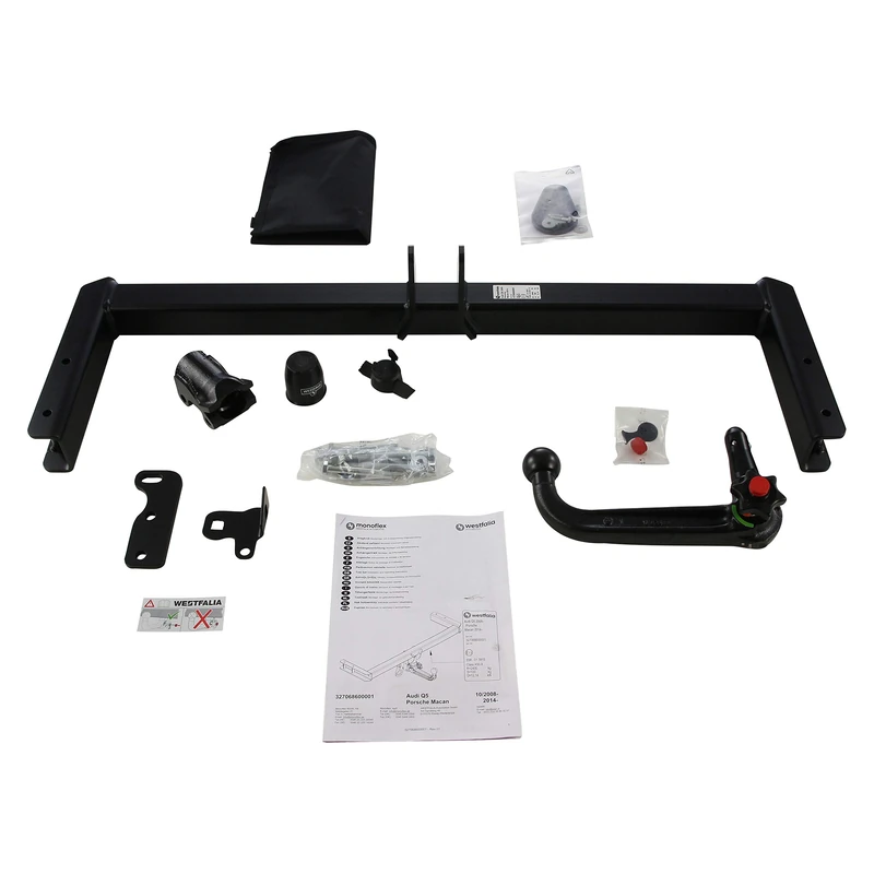 Westfalia Detachable Towbar for Audi Q5 (10/2008-05/2016), Porsche Macan (from 04/2014) - Image 1