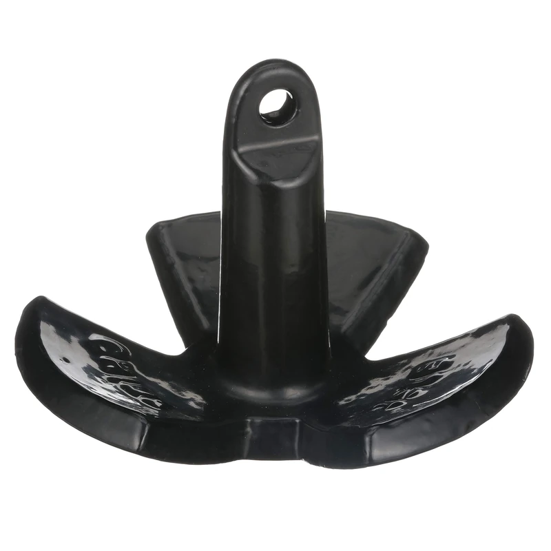 Attwood 9946B1 River Anchor, Black PVC Coated, 15-Pound, One size, Model: 9948B1