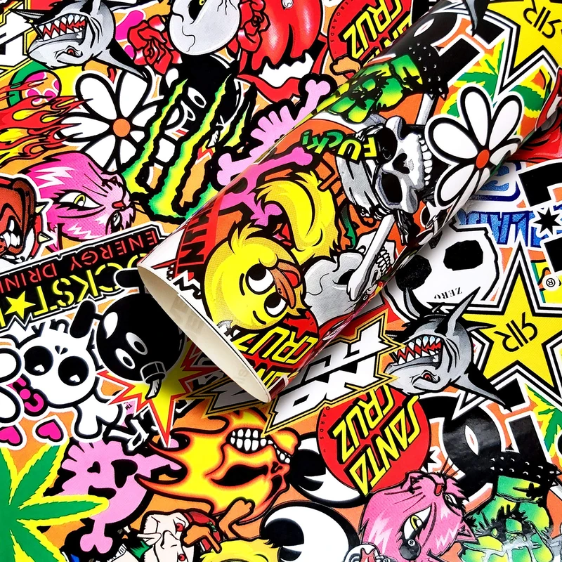 Adhesive Film Sheet, Sticker Bomb, 50 x 70 cm