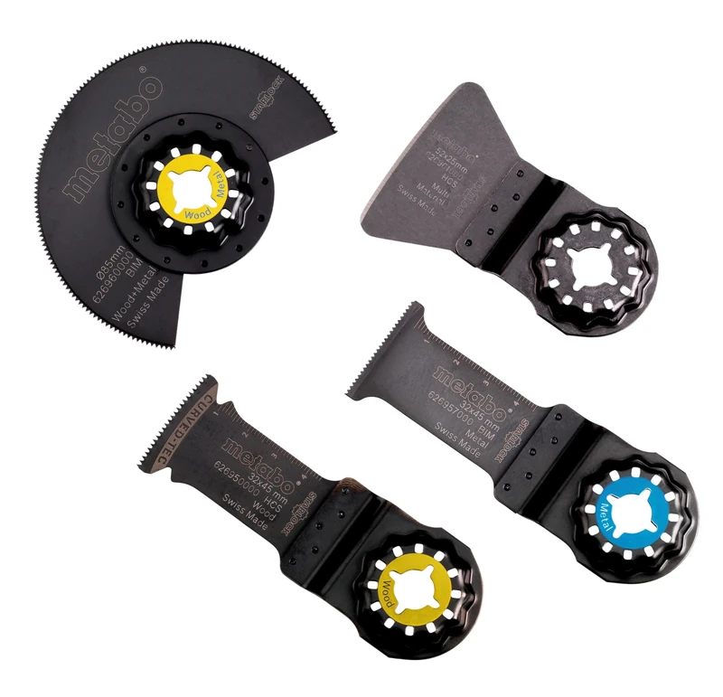 Metabo 626420000 Interior finishing set, 4 pieces, Assortments for multi-tools
