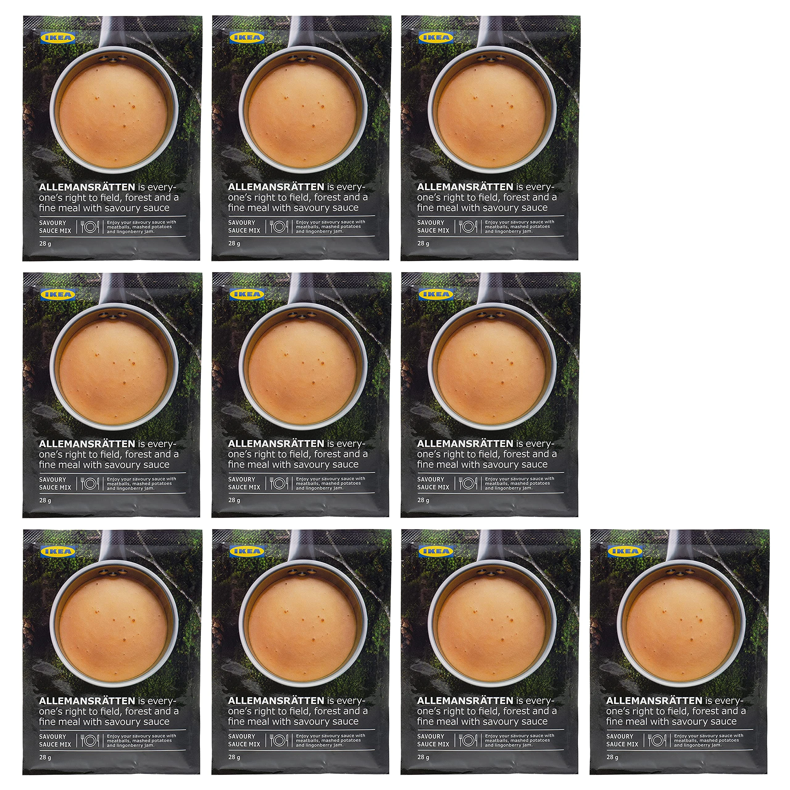 IKEA ALLEMANSRATTEN Cream Sauce Mix For Meatballs 28g (Pack of 10)