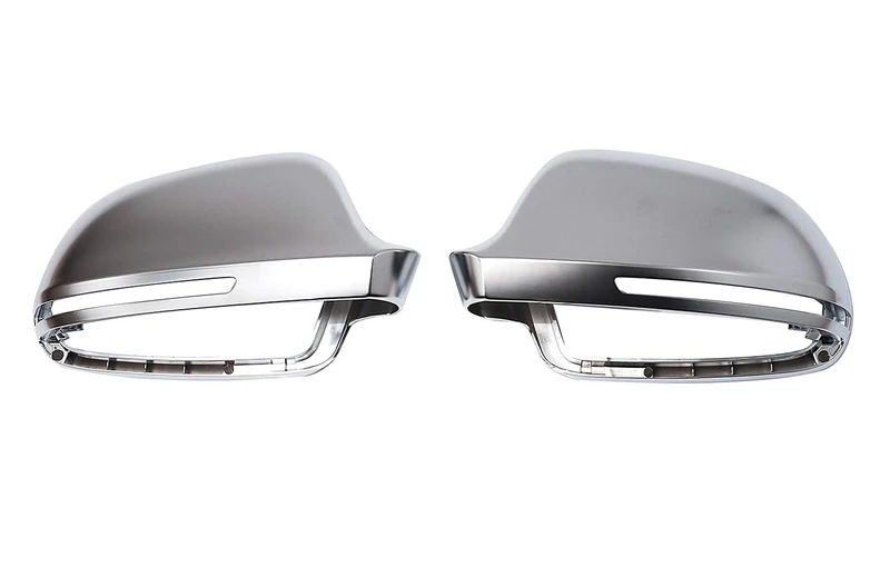 Aluminium Design Look Mirror Cover Cap Housing Left + Right Set