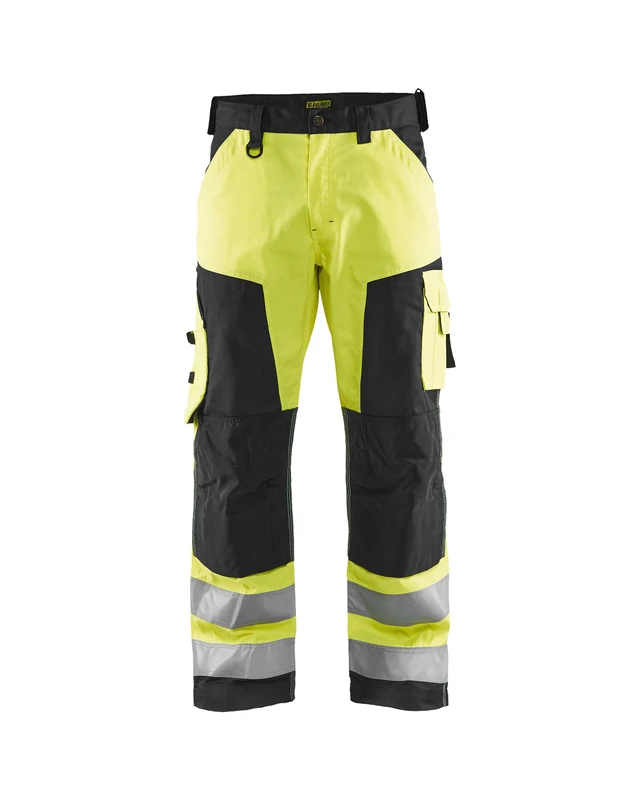 Blakläder 156618113399D96 Size D96 High Visibility Trousers without Nail Pockets - Yellow/Black