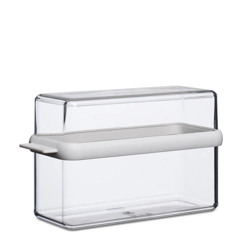 Mepal - Tea box Stora Rectangular - Tea Container with 6 Different Compartments - Transparent Storage Box for Storing & Serving Tea Bags – Kitchen Storage & Organization - Dishwasher Safe, White - Image 1