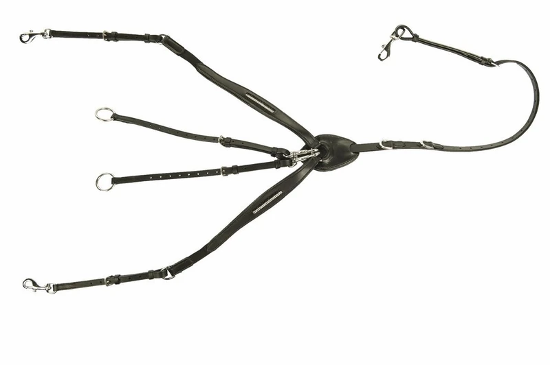HKM Sports Equipment Stella Breastplate Black Warmblood