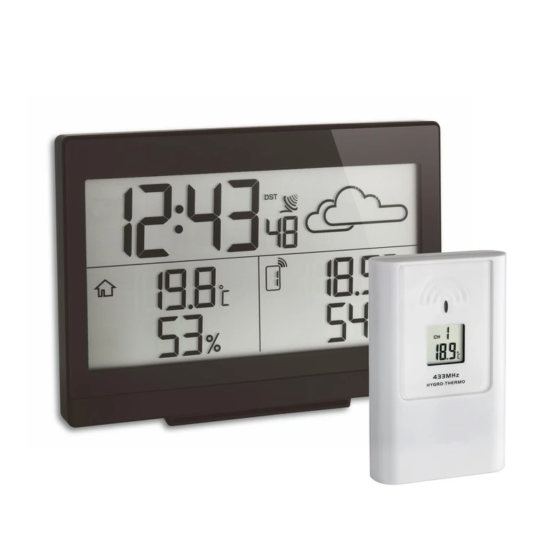 Blooming Weather 35.1135.01 Casa Wireless Weather Station with Case - Black - Image 1