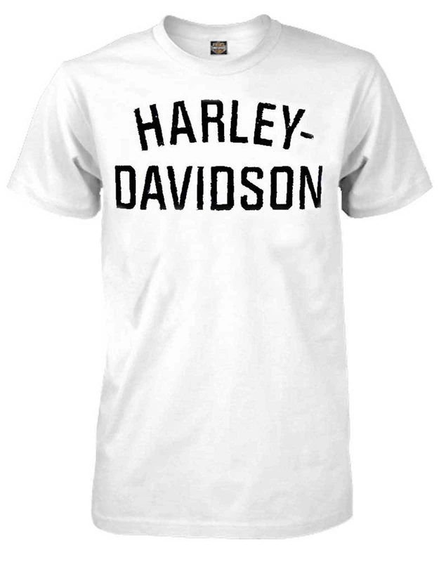 Harley-Davidson Men's T-Shirt, Heritage Distressed Script, White 30294029 (M) - Image 1
