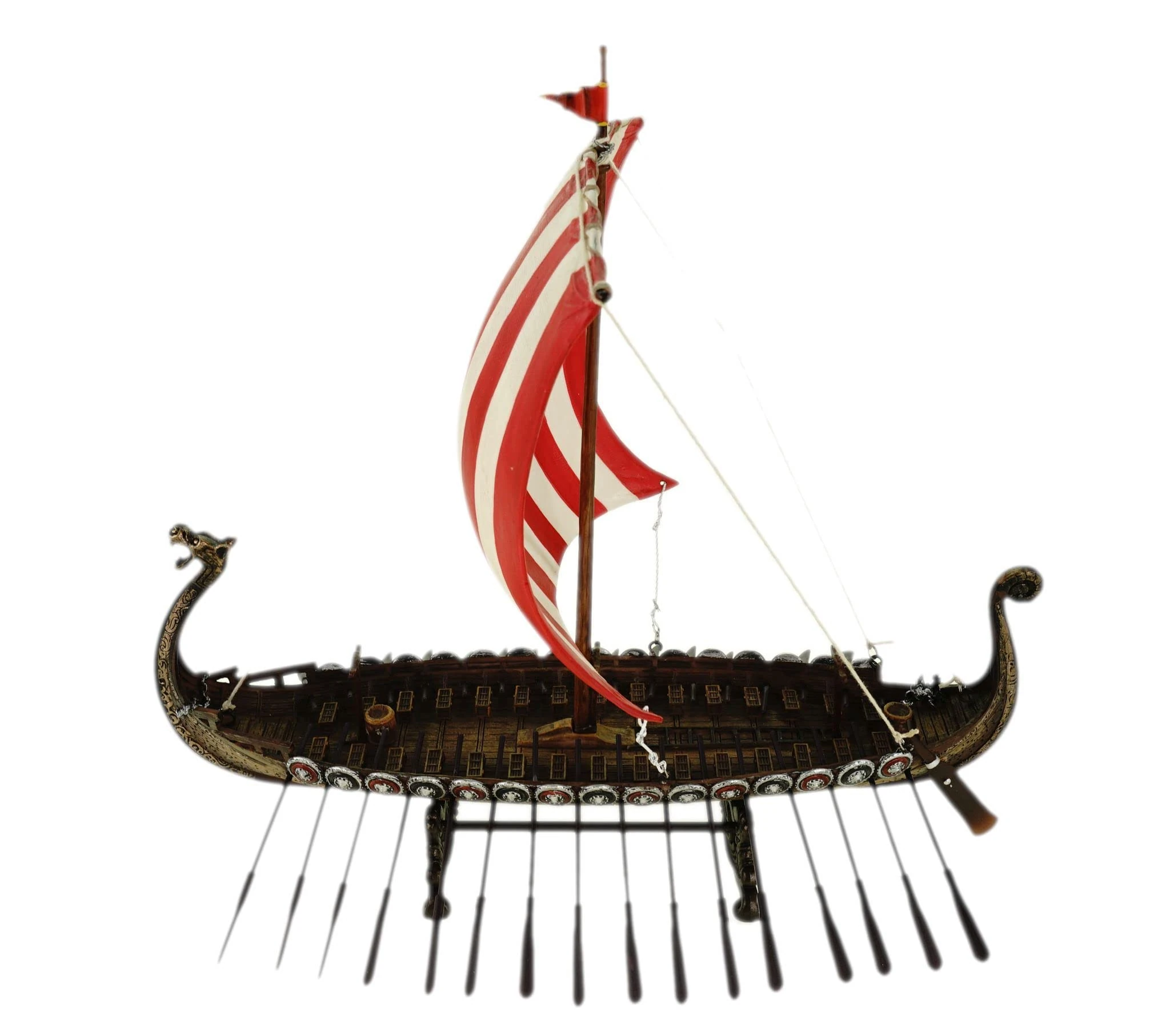 Viking Ship With Dragon Head - Model