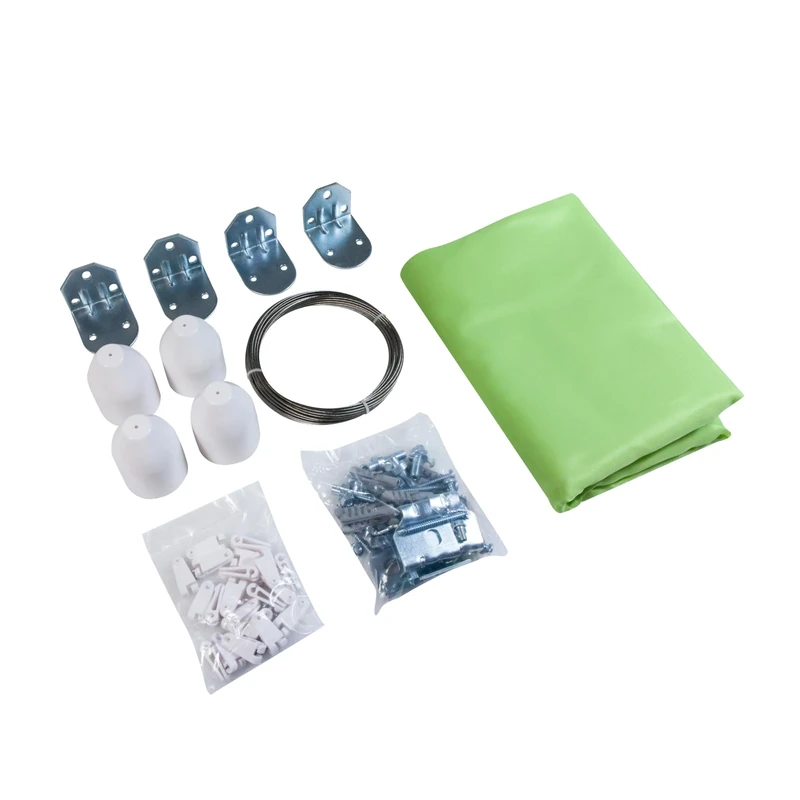 Windhager 10869 rope-pull sun sail set 270 x 140 cm, apple green