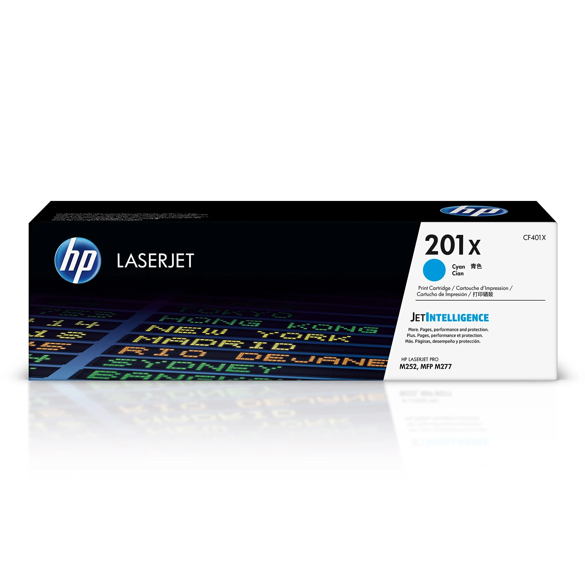 HP CF401X 201X High Yield Original LaserJet Toner Cartridge, Cyan, Single Pack