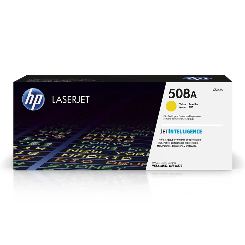 HP CF362A 508A Original LaserJet Toner Cartridge, Yellow, Single Pack