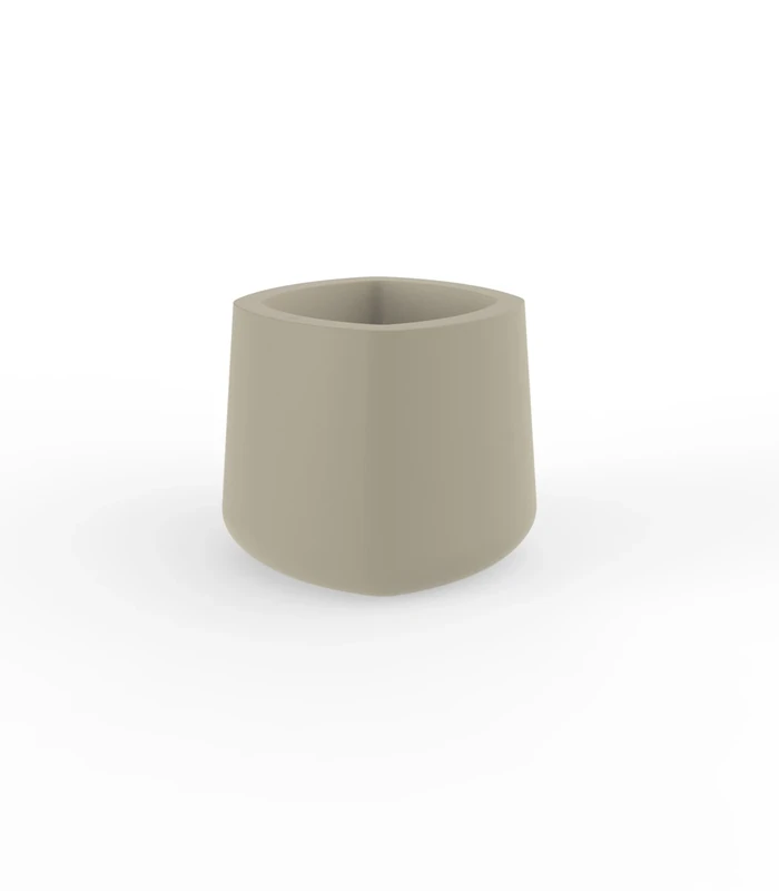 Vondom 42203 A – Vessel Square 57 x 57 x 50 cm, Basic, Colour Ecru