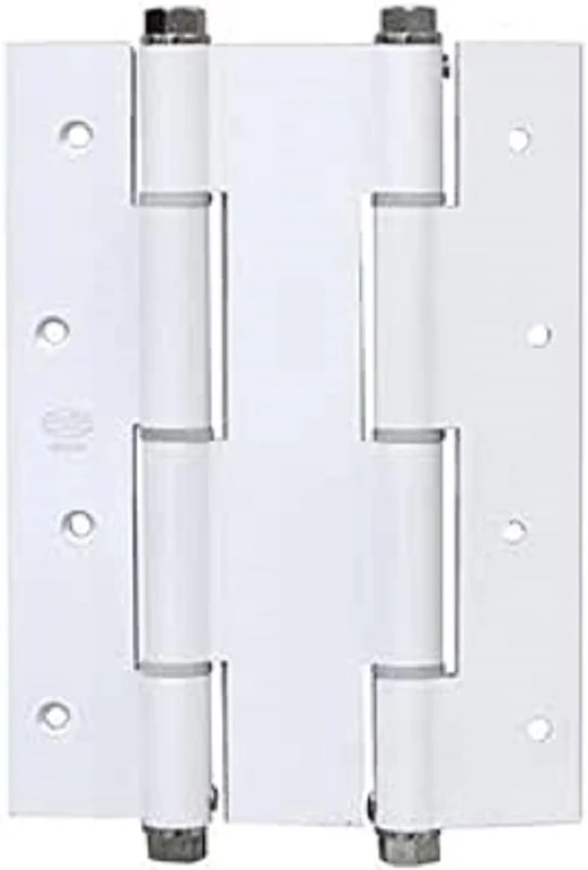 Amig - Double Hinge | 180 x 133 x 4 mm | Square Edges | Automatic Locking and Power Control | Includes Allen Key | Doors with Max. 35 mm Thickness | Gold Aluminium