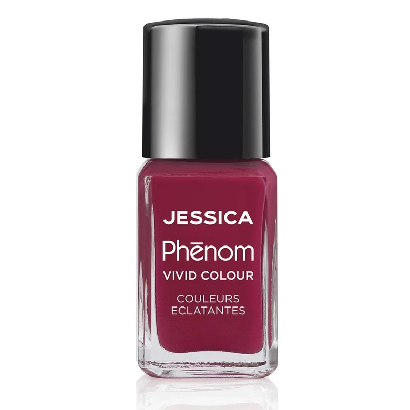 JESSICA | Phenom Vivid Colour Nail Polish | Long-lasting Gel-like Nail Polish without UV Lights coming in vivid & pigmented colours | Parisian Passion | 14 ml