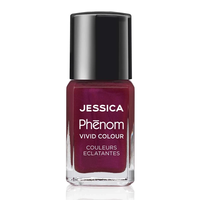 JESSICA | Phenom Vivid Colour Nail Polish | Long-lasting Gel-like Nail Polish without UV Lights coming in vivid & pigmented colours | The Royals | 14 ml