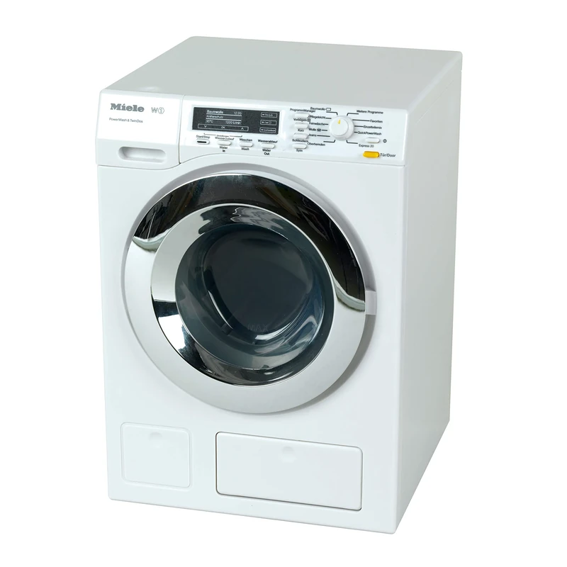 Theo Klein 6941 Miele Washing Machine I Four Washing Programmes and Original Sounds I Works with or without Water I Dimensions: 18.5 cm x 26 cm x 18 cm I Toy for Children Aged 3 Years and up