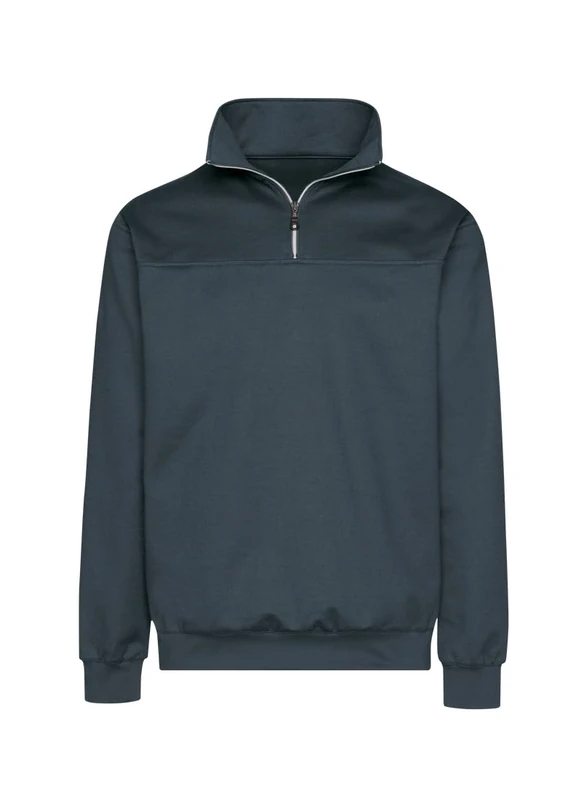 Trigema Men's Sweatshirt 674801, Grey (Anthracite 018), M