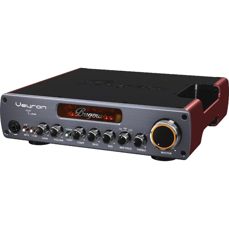 Bugera VEYRON TUBE BV1001T Ultra-Compact 2,000-Watt Class-D Bass Amplifier with Tube Preamp, Optical Compressor and DYNAMIZER Technology