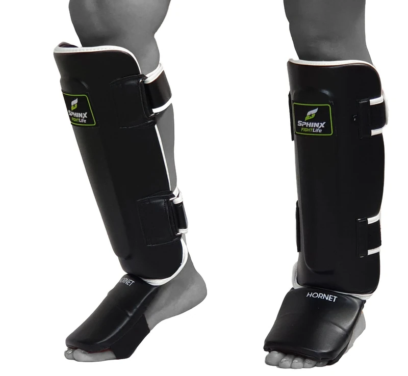 Kenneth J Lane Sphinx Hornet II Evo Shin Guard, unisex adult, Hornet II Evo, black
