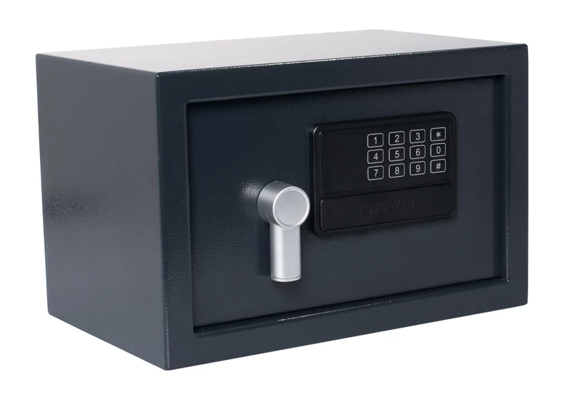 Pavo Black Safe Standard with Electronic Look, Dark Grey Small