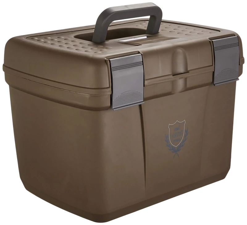 PFIFF 101562-87-2 Grooming Box for Horses, Robust, Large, Brown/Grey
