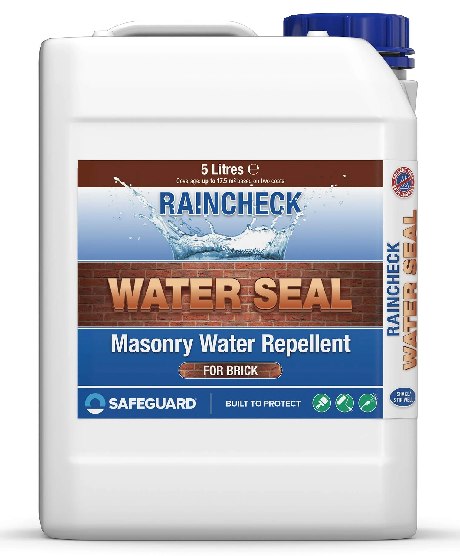 Raincheck Water Seal 5 Litre - Breathable, Colourless Waterproofer for Brick, Stone, Mortar & Concrete