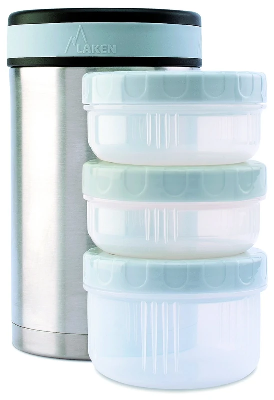 Laken Thermo Insulated Stainless Steel Vacuum Food Jar Container w/Cover and ..., 50 Ounce Plain, 50 Ounce
