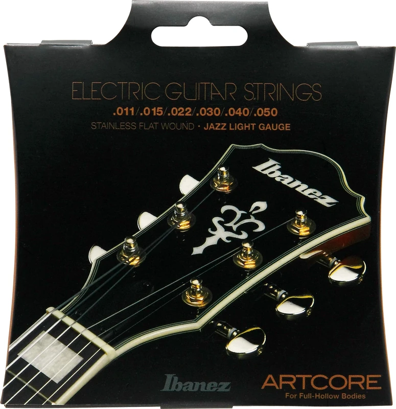 Ibanez IFAS6SL Flatwound Electric Guitar Strings, 011/Stainless Steel