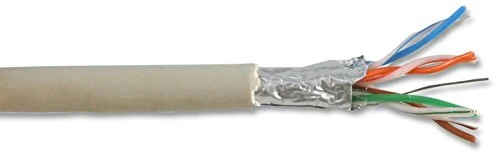 PRO POWER Cat5e FTP Network Cable, 305m Grey – Shielded Copper Ethernet Cable Reel – PP01658