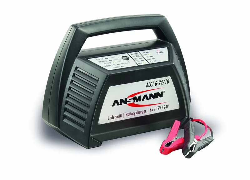 ANSMANN ALCT 6-24/10 Lead Acid Battery Charger Vehicle Car Battery Charger for 6V, 12V and 24V lead acid and lead gel Batteries