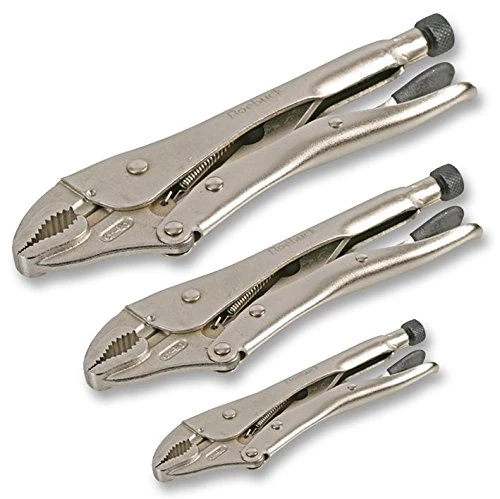 Duratool 21-7301 Curved Jaw Self Grip Plier