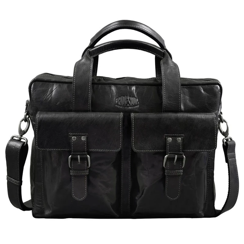 Pride and Soul Laptop Bag Additional Pocket Dark Charcoal