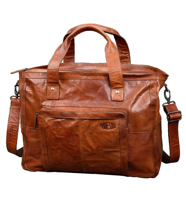 Pride and Soul Royal T Weekender - Brown Leather Travel Bag