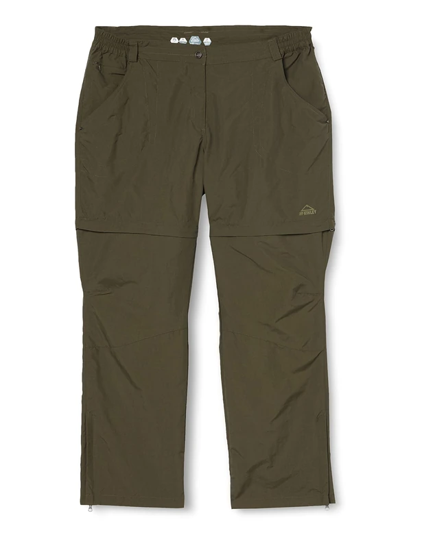 McKinley Women's Trousers Zip-Off Trousers – Belfast Green green Size:10 - Image 1