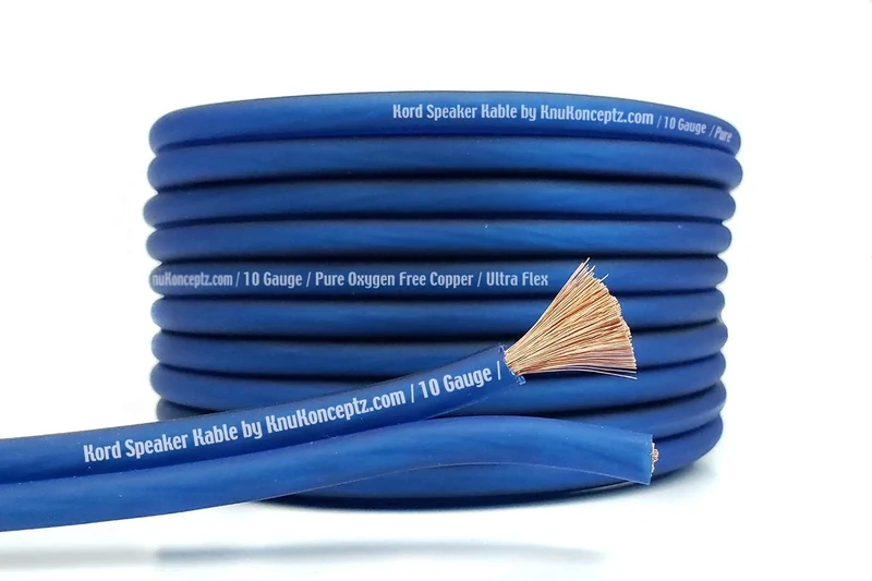 KnuKonceptz Kord Kable 10 Gauge Copper Speaker Wire Cable 30 Meter - 100' OFC - Image 1