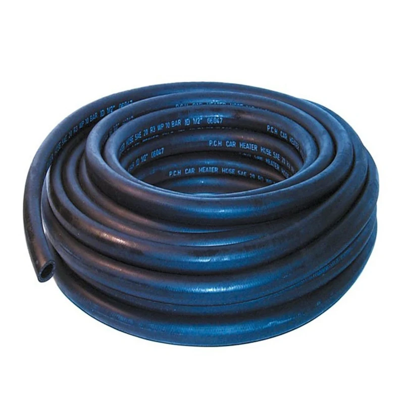 10mm ID Black 15 Metre Length Rubber Heater Hose - AutoSiliconeHoses