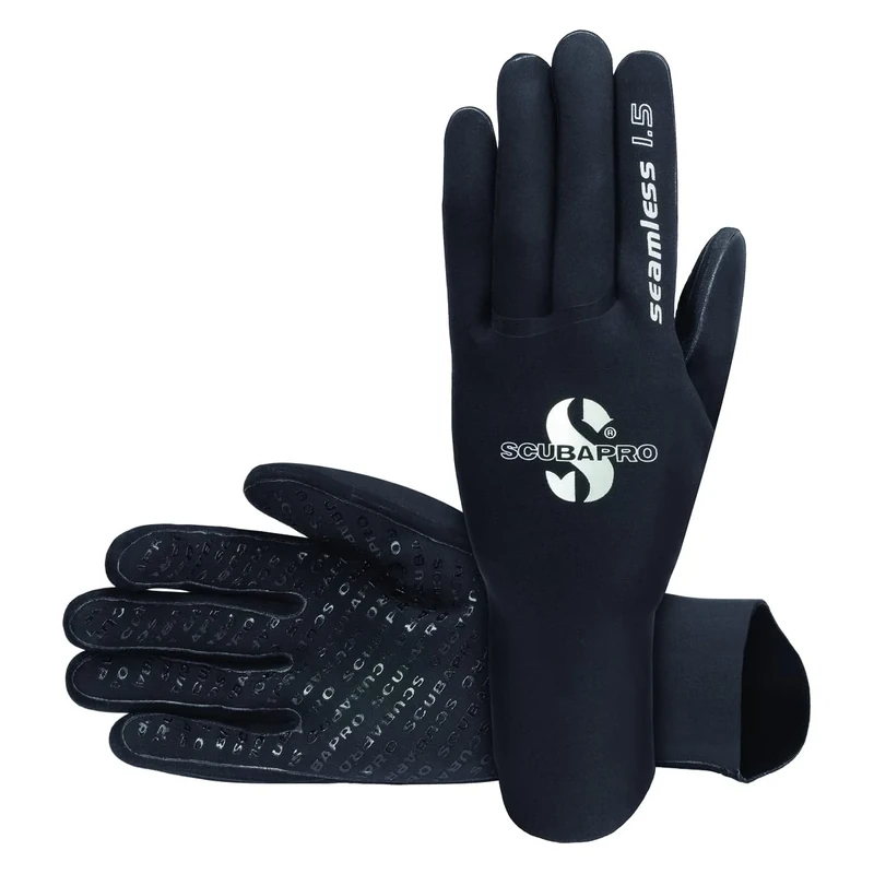 SCUBAPRO - Seam Less Gloves 1.5 mm, Black, Size XL