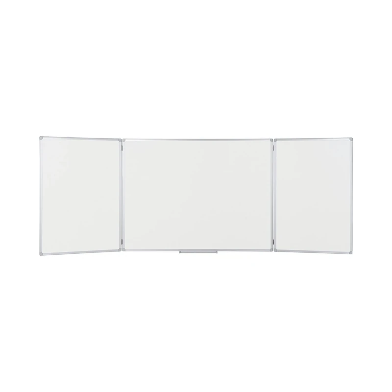 Bi-Office Earth Maya Trio Whiteboard, Ceramic Steel Magnetic Surface, Aluminium Frame, 90 x 60 cm