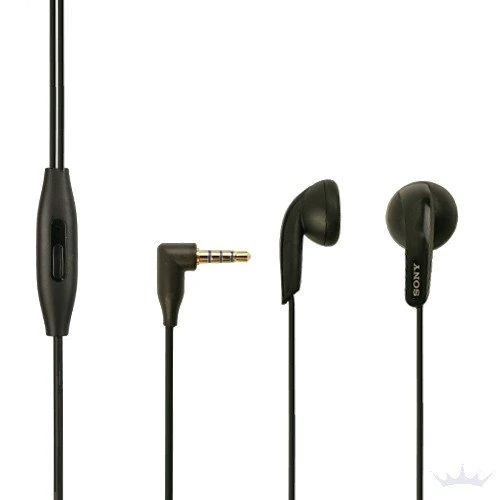 Sony MH-410C Earbud Headphones for Sony Xperia M2 Aqua, Headphones in Black With Call Accept Button, On/Off Button, In-Ear Headphones