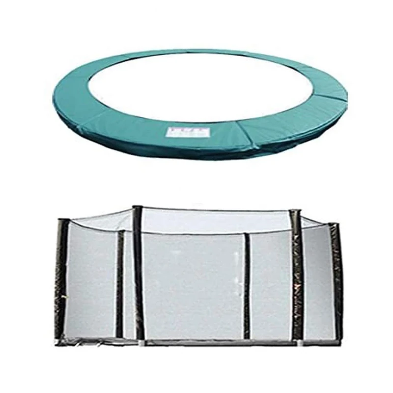 Green Bay Trampoline Replacement Safety Spring Cover Padding Pad + Safety Net Enclosure Surround 8FT Green