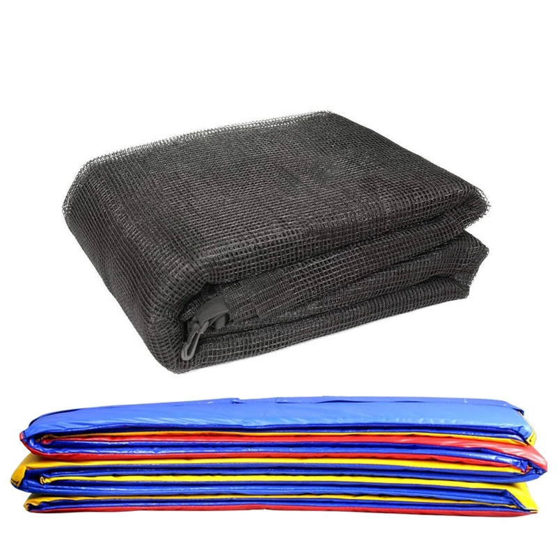 Green bay TRAMPOLINE REPLACEMENT PAD PADDING SAFETY NET ENCLOSURE SURROUND 8FT Tri-Colour