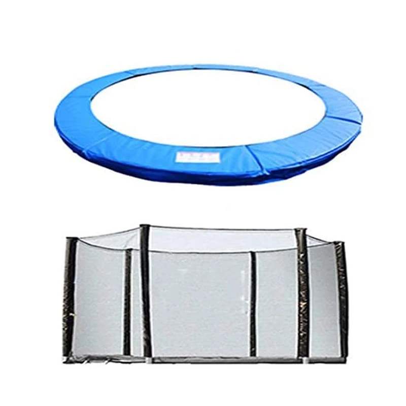 Green Bay 10FT Blue Replacement Spring Cover Padding Pad and Safety Net for 6-Pole Trampoline