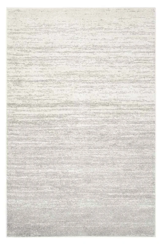Safavieh Modern Ombre Indoor Woven Rectangle Area Rug, Adirondack Collection, ADR113, in Ivory / Silver, 91 X 152 cm for Living Room, Bedroom or Any Indoor Space